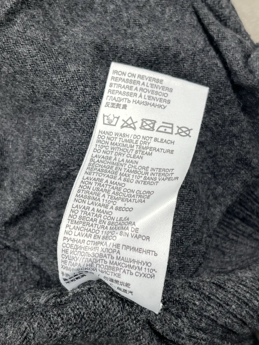 Dirk Bikkembergs Dark Grey Wool Graphic Hood Zip-Up Hoodie miskJOJw 11