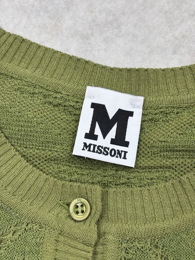 Missoni Olive Diamond Knit Cardigan kKEBKXr 8