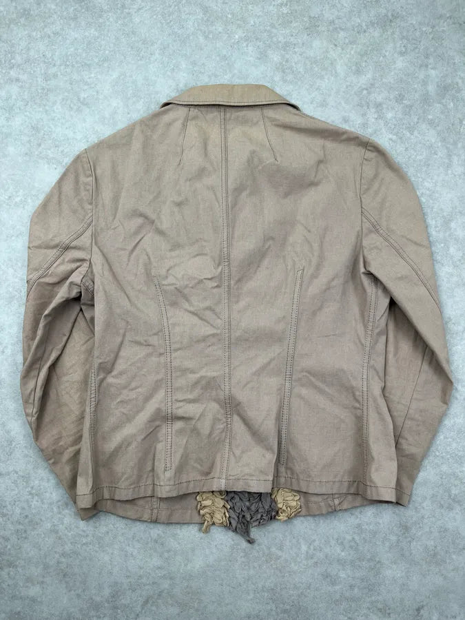 2000s Miu Miu Beige Zip-up Jacket ZTwwnPf 1