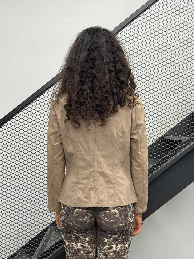 2000s Miu Miu Beige Zip-up Jacket ZTwwnPf 3