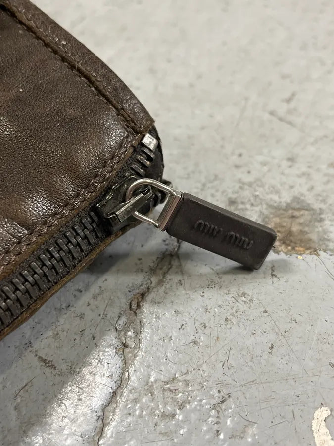 Miu Miu Biker Brown Leather Boots LMRaYJR 4