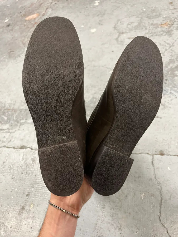 Miu Miu Biker Brown Leather Boots LMRaYJR 7