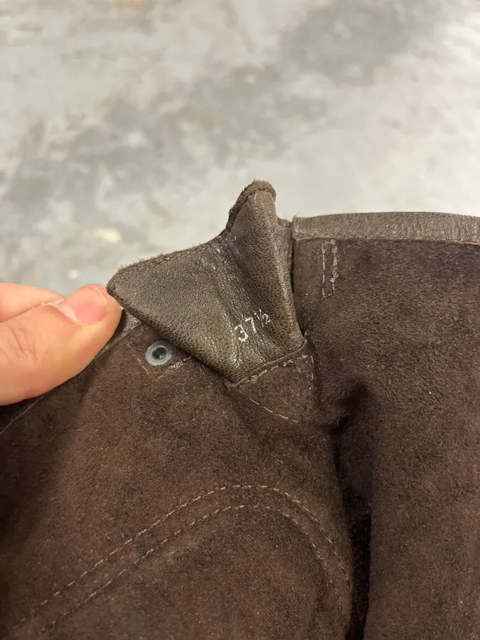 Miu Miu Biker Brown Leather Boots LMRaYJR 9