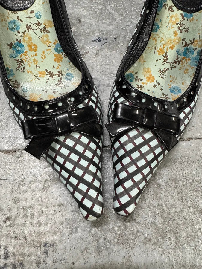 Miu Miu Black & White Geometrical Heels (39eu/us6.5) BuzcdMH 4