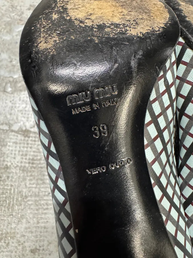 Miu Miu Black & White Geometrical Heels (39eu/us6.5) BuzcdMH 5