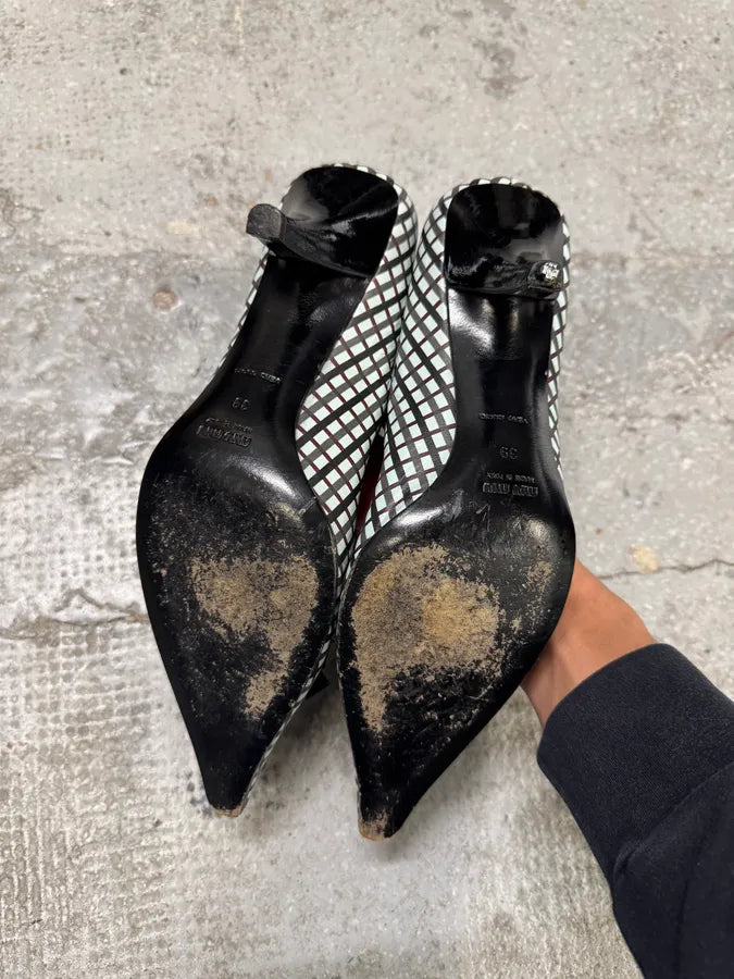 Miu Miu Black & White Geometrical Heels (39eu/us6.5) BuzcdMH 6