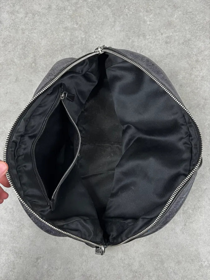 Miu Miu Black Burgundy Leather Bowling Bag oeGFqAk 11