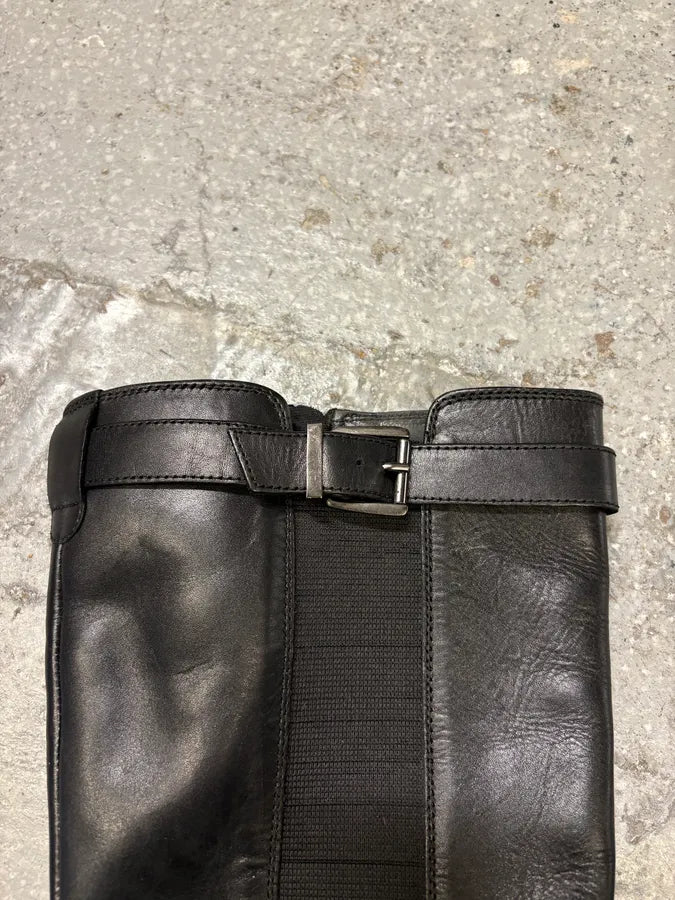 Miu Miu Black Leather Ankle Boots (39eu/us6.5) oNOmTtW 3