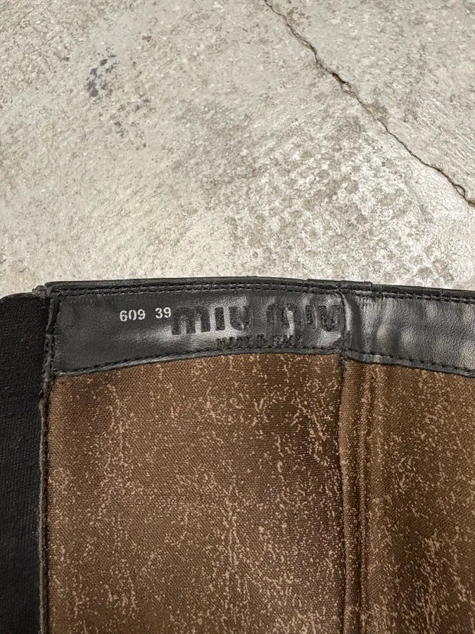 Miu Miu Black Leather Ankle Boots (39eu/us6.5) oNOmTtW 6