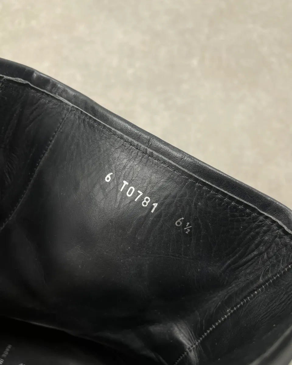 Miu Miu Black Leather Brogue Boots tLDNQCo 11