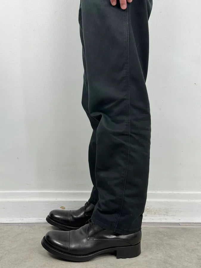 2000s Miu Miu Black Leather Combat Boots UuUWzhq 2