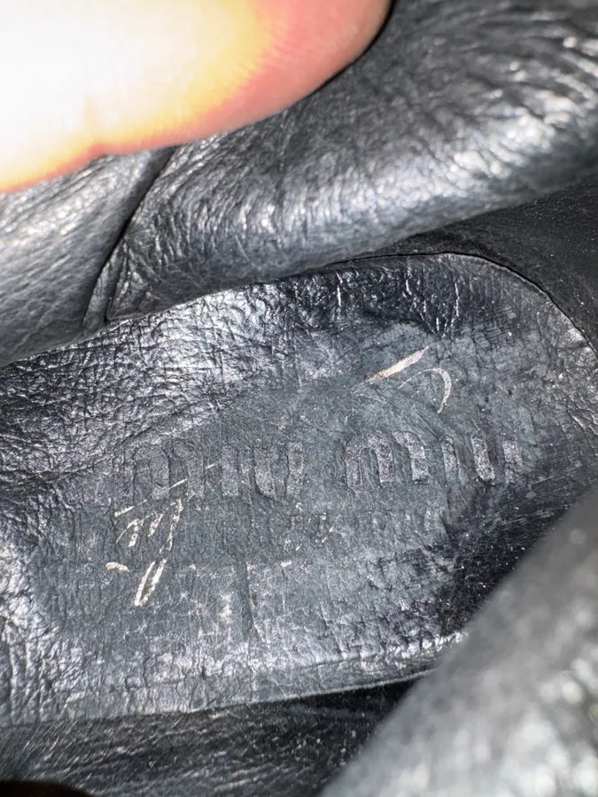 Miu Miu Brown Brown Raw Leather Ankle Boots (37eu/us5) faoitNh 5