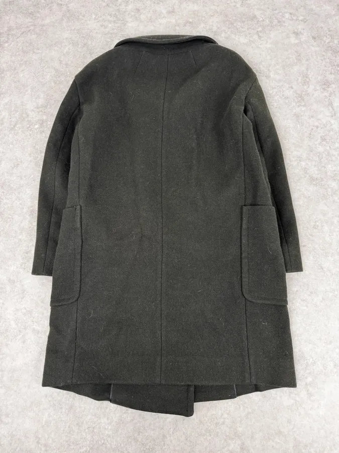 AW2010 Miu Miu Brown Removable Fur Collar Wool Coat psIqxJs 3