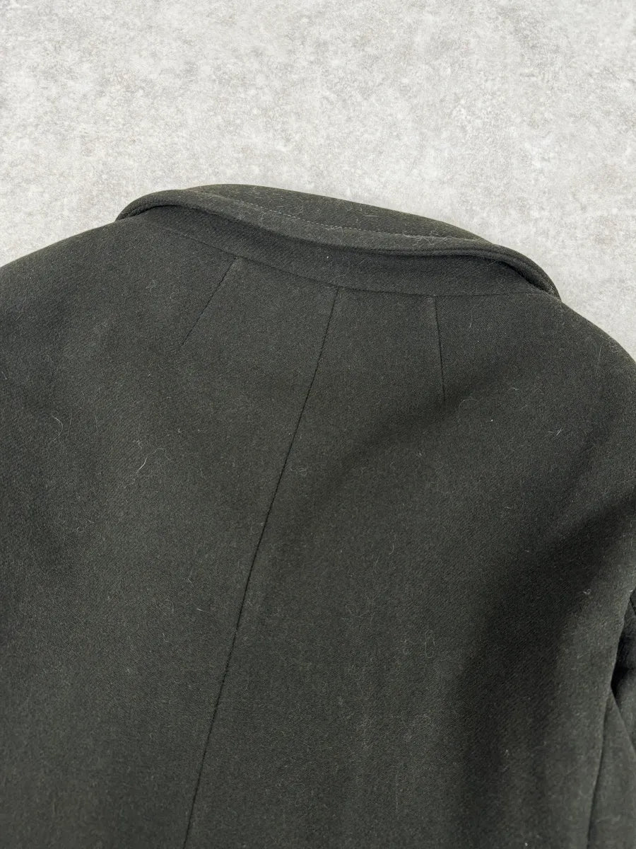 AW2010 Miu Miu Brown Removable Fur Collar Wool Coat psIqxJs 7
