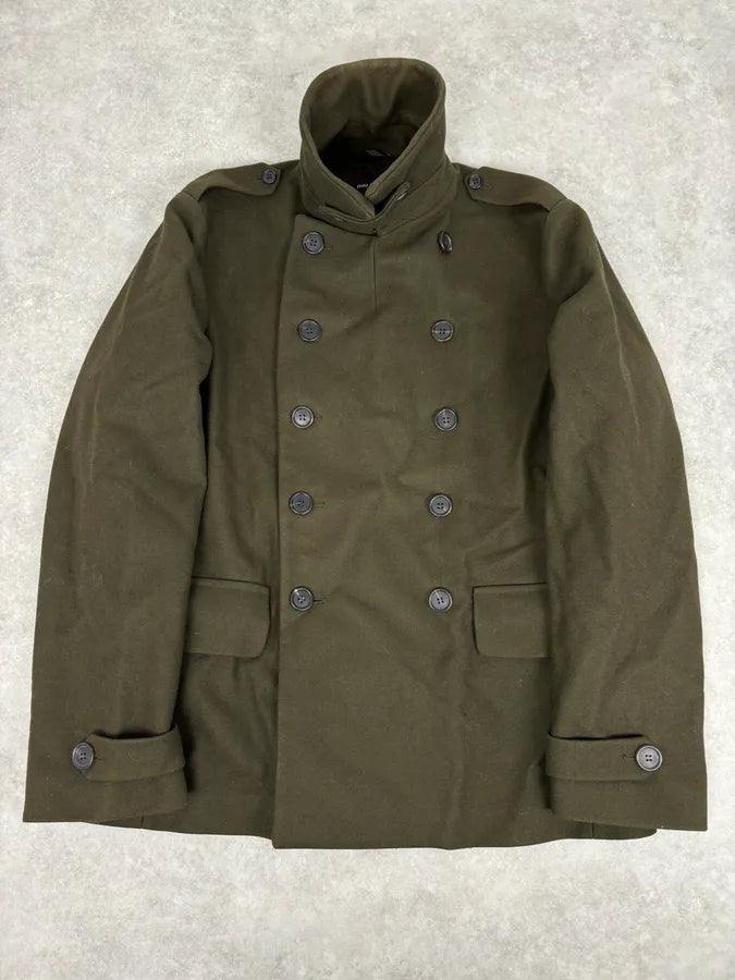 AW2006 Miu Miu Military Green Double-Breasted Wool Coat  MyLugcG 4