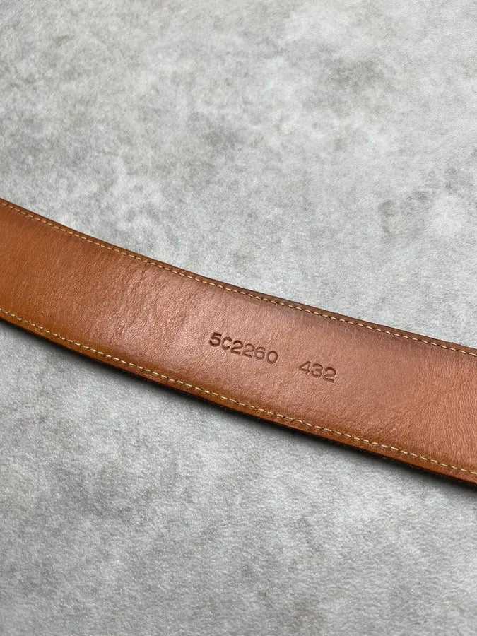 Miu Miu Pony Hair Brown & White Cow Effect Leather Belt VARVCgY 7