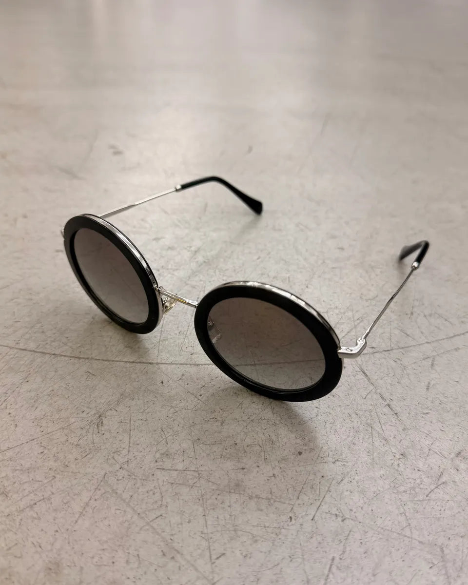 Miu Miu Round 59US Black Sunglasses yATBFud 2