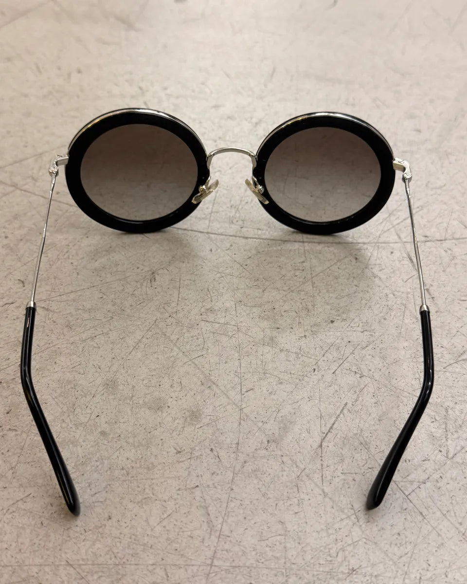 Miu Miu Round 59US Black Sunglasses yATBFud 5