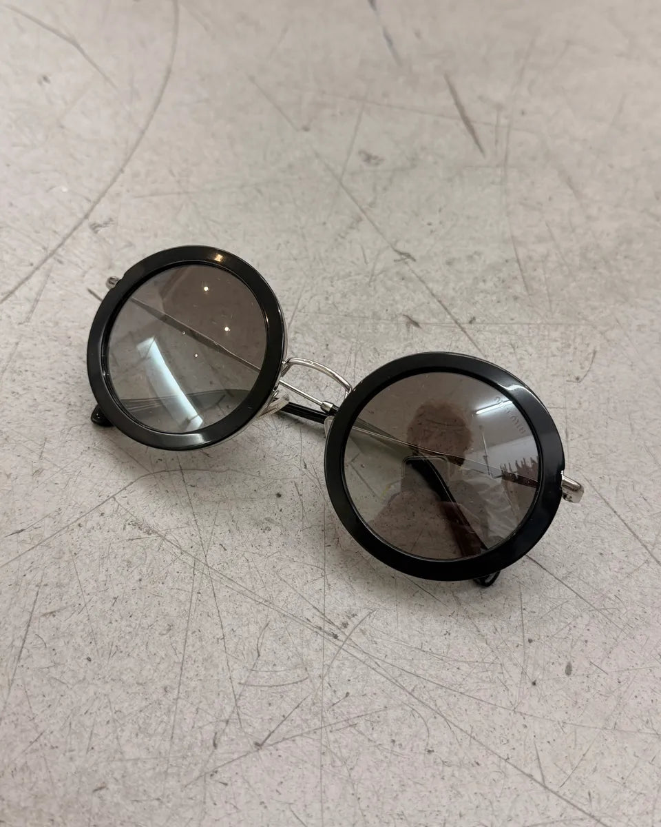 Miu Miu Round 59US Black Sunglasses yATBFud 6