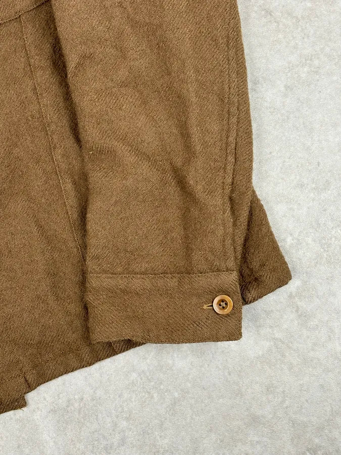1990s Miu Miu Wool Brown Long Classy Coat FjJwRoJ 8