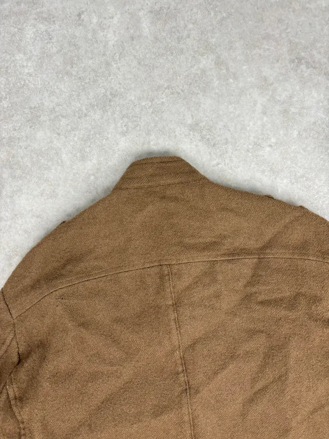 1990s Miu Miu Wool Brown Long Classy Coat FjJwRoJ 5
