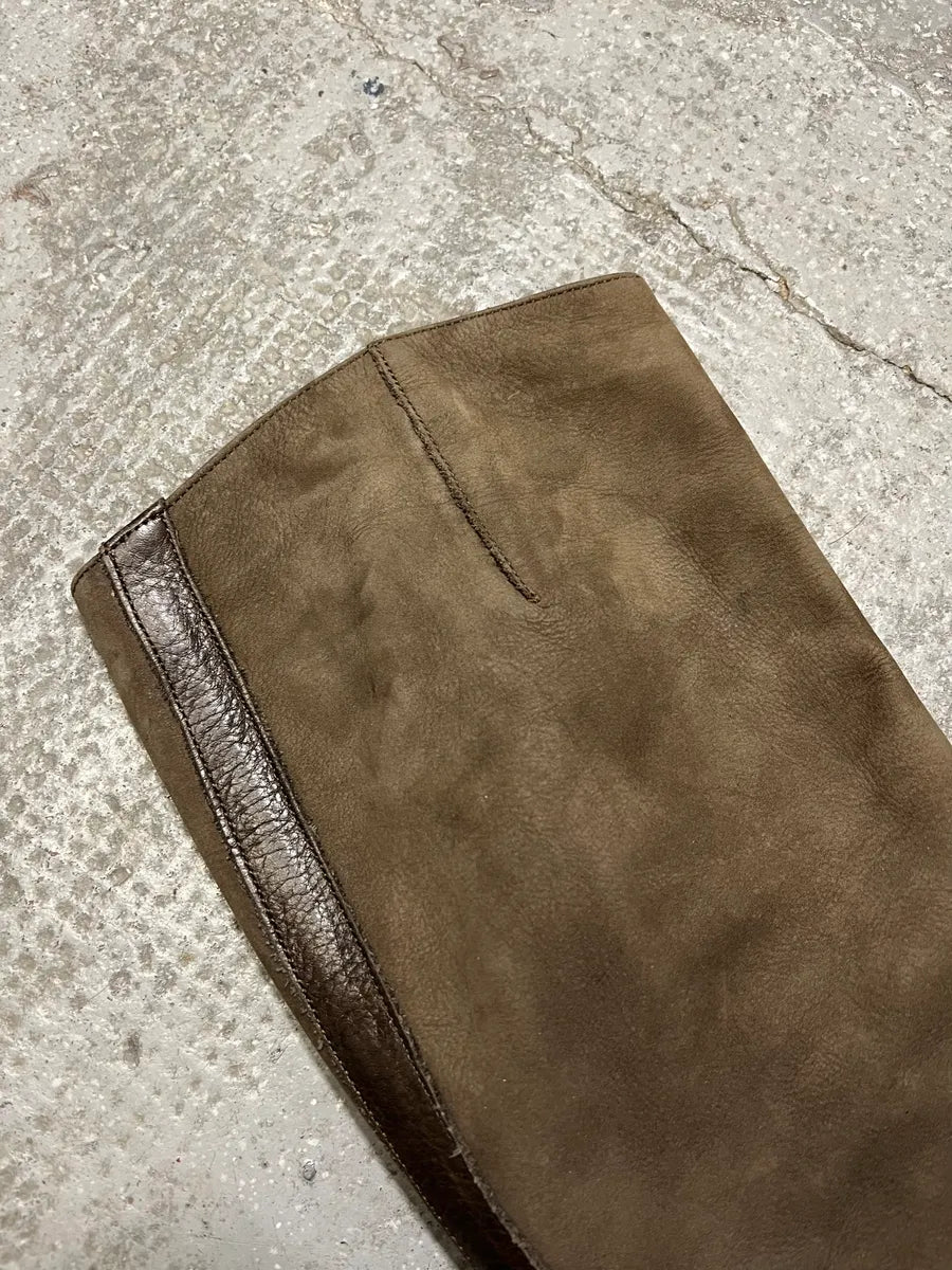 MiuMiu Brown Ankle Suede Leather Shoes riRTwtG 3