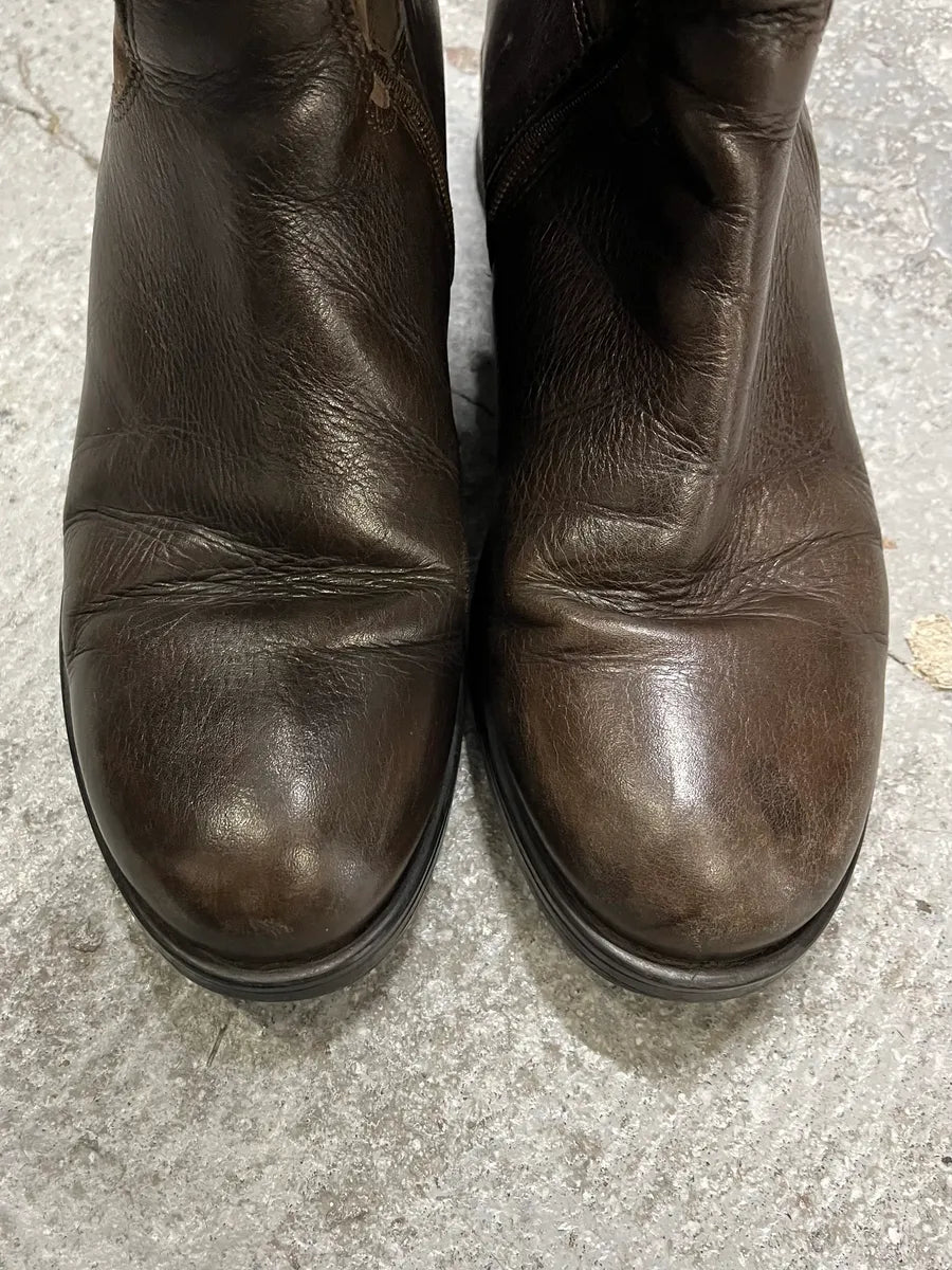 MiuMiu Brown Ankle Suede Leather Shoes riRTwtG 5