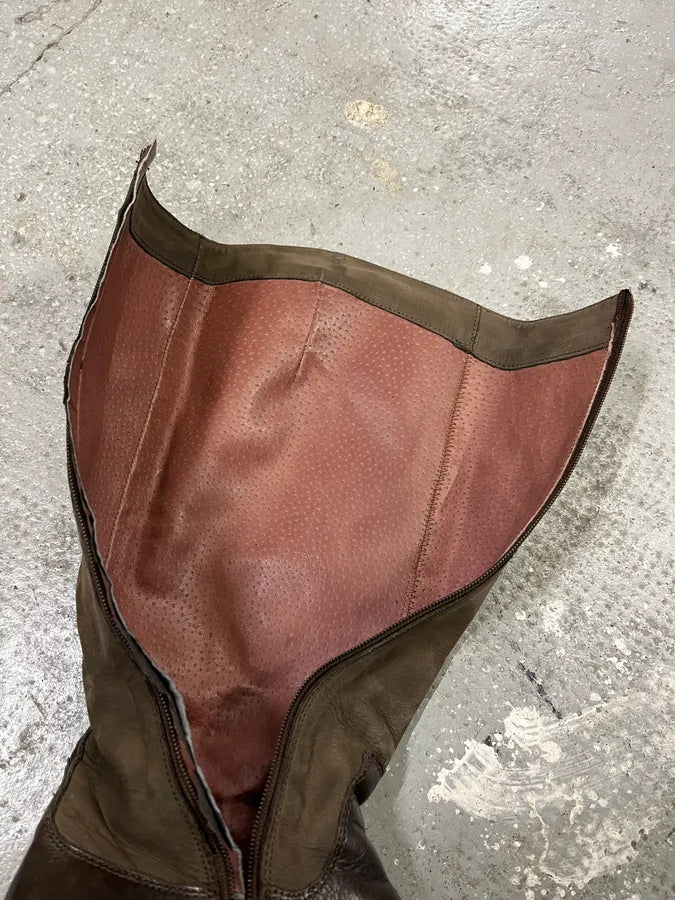 MiuMiu Brown Ankle Suede Leather Shoes riRTwtG 8