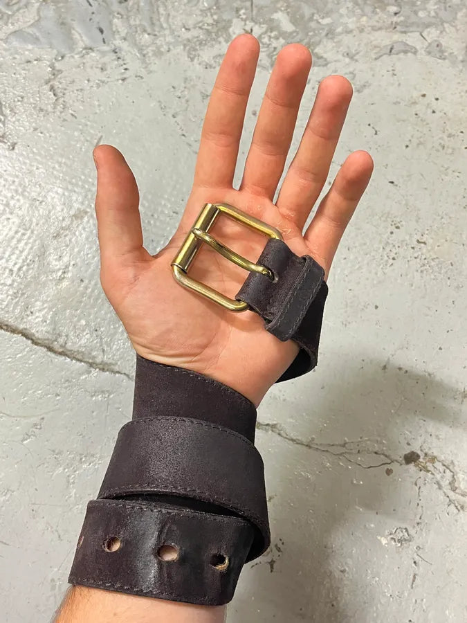 MiuMiu Brown Suede Leather Belt mQhcIRR 0