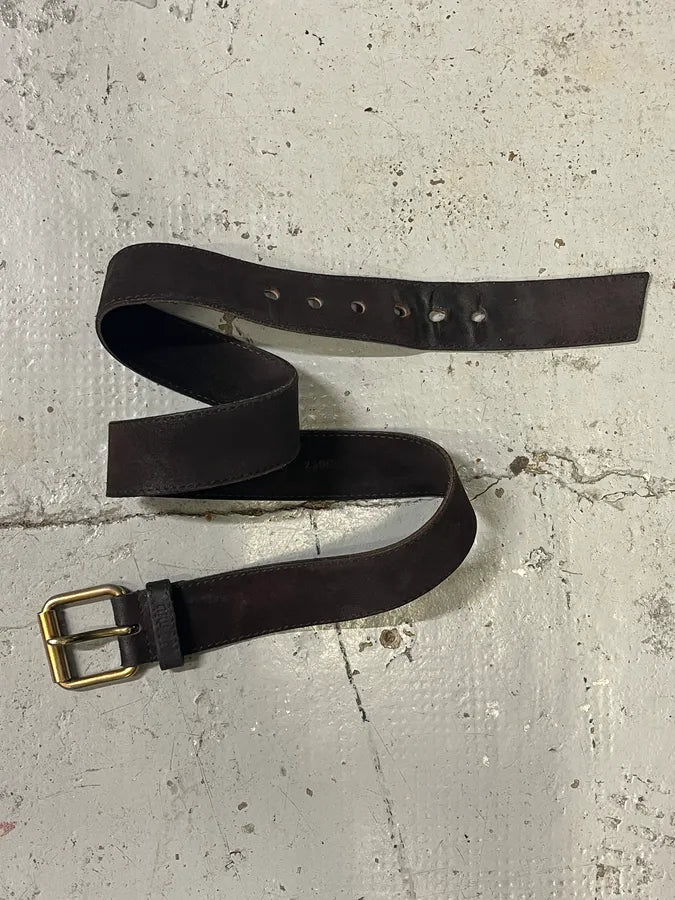 MiuMiu Brown Suede Leather Belt mQhcIRR 2