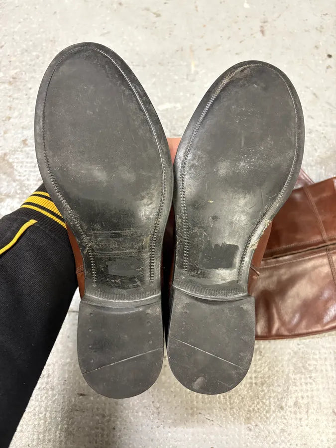 MiuMiu Minimalist Pure Brown Leather Ankle Boots (38eu/us5.5) RoYVJov 5