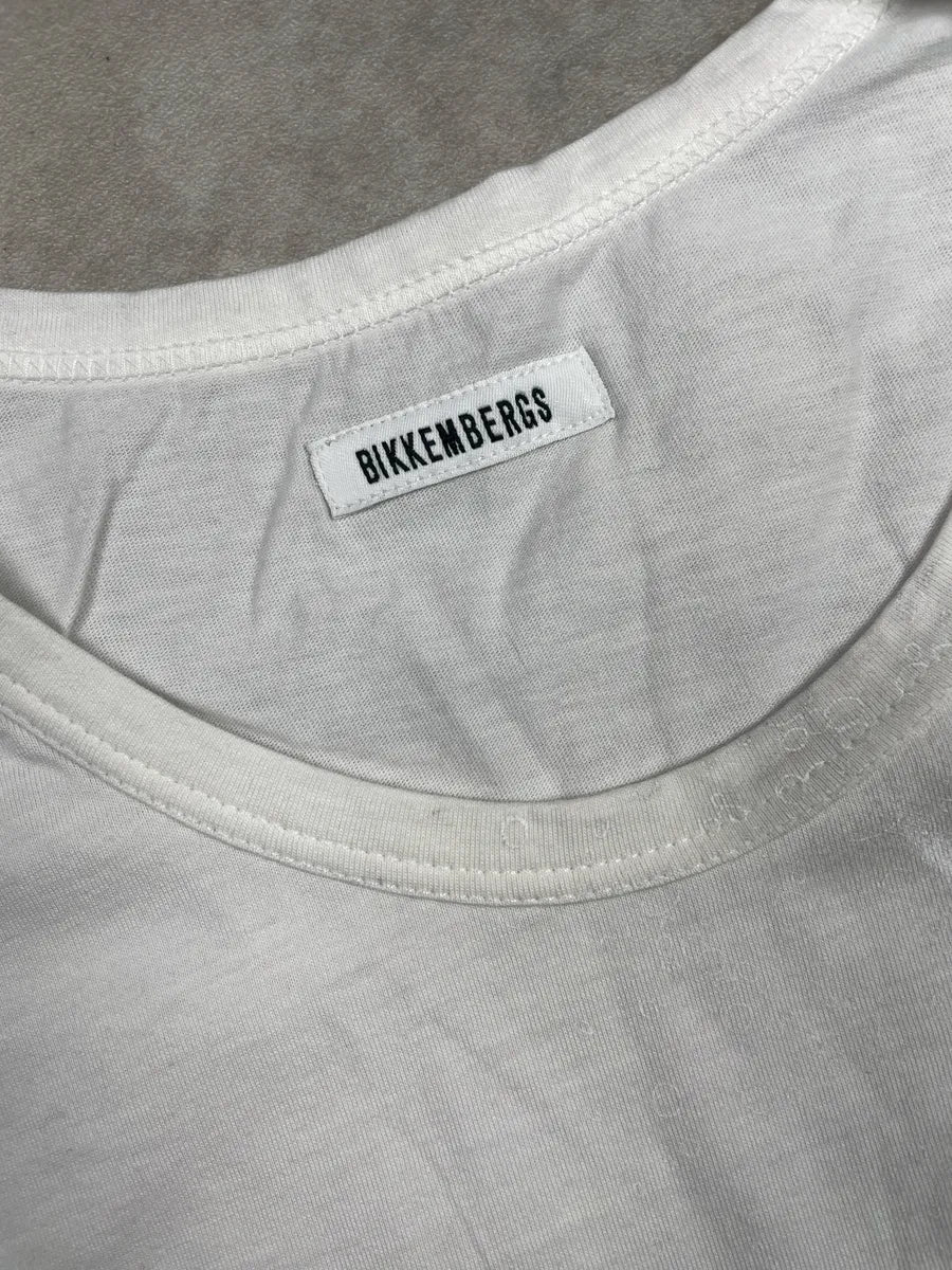 2010s Bikkembergs White Grey Abstract Gradient Ombré T-Shirt mktYYDTS 8