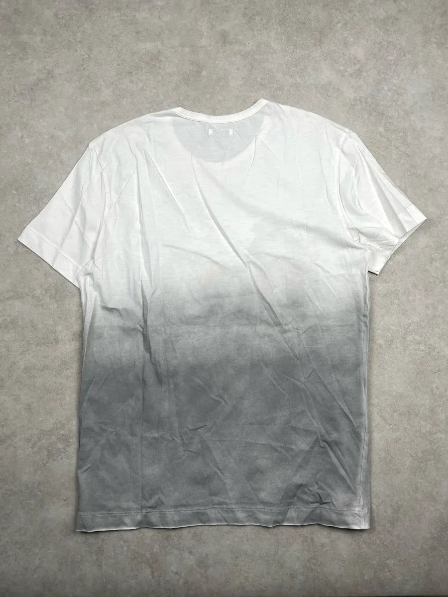 2010s Bikkembergs White Grey Abstract Gradient Ombré T-Shirt mktYYDTS 5