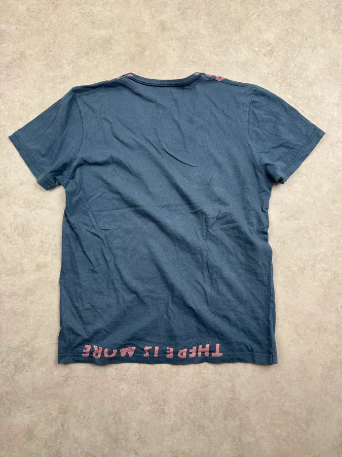 Maison Margiela Marine Cotton AIDS Charity V Neck T-Shirt fwfJqQW 5