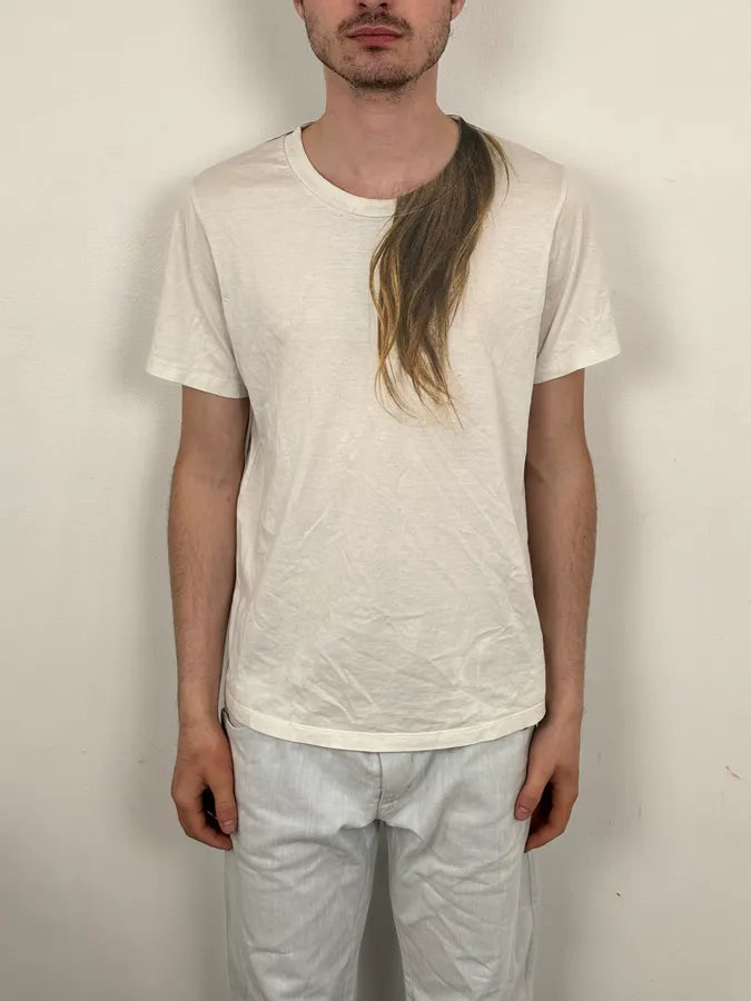 SS2022 MM6 Maison Margiela White Hair Print  T-Shirt  XSZlwfS 1