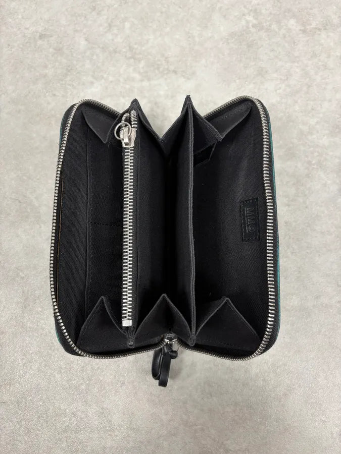 MM6 Turquoise Spray Leather Wallet xBfEEwX 2