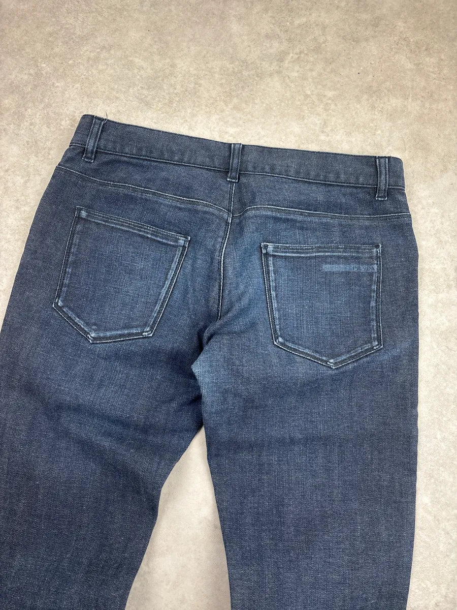 SS2009 Prada Dark Indigo Denim Tapered Slim Jeans mnAvpqCW 9