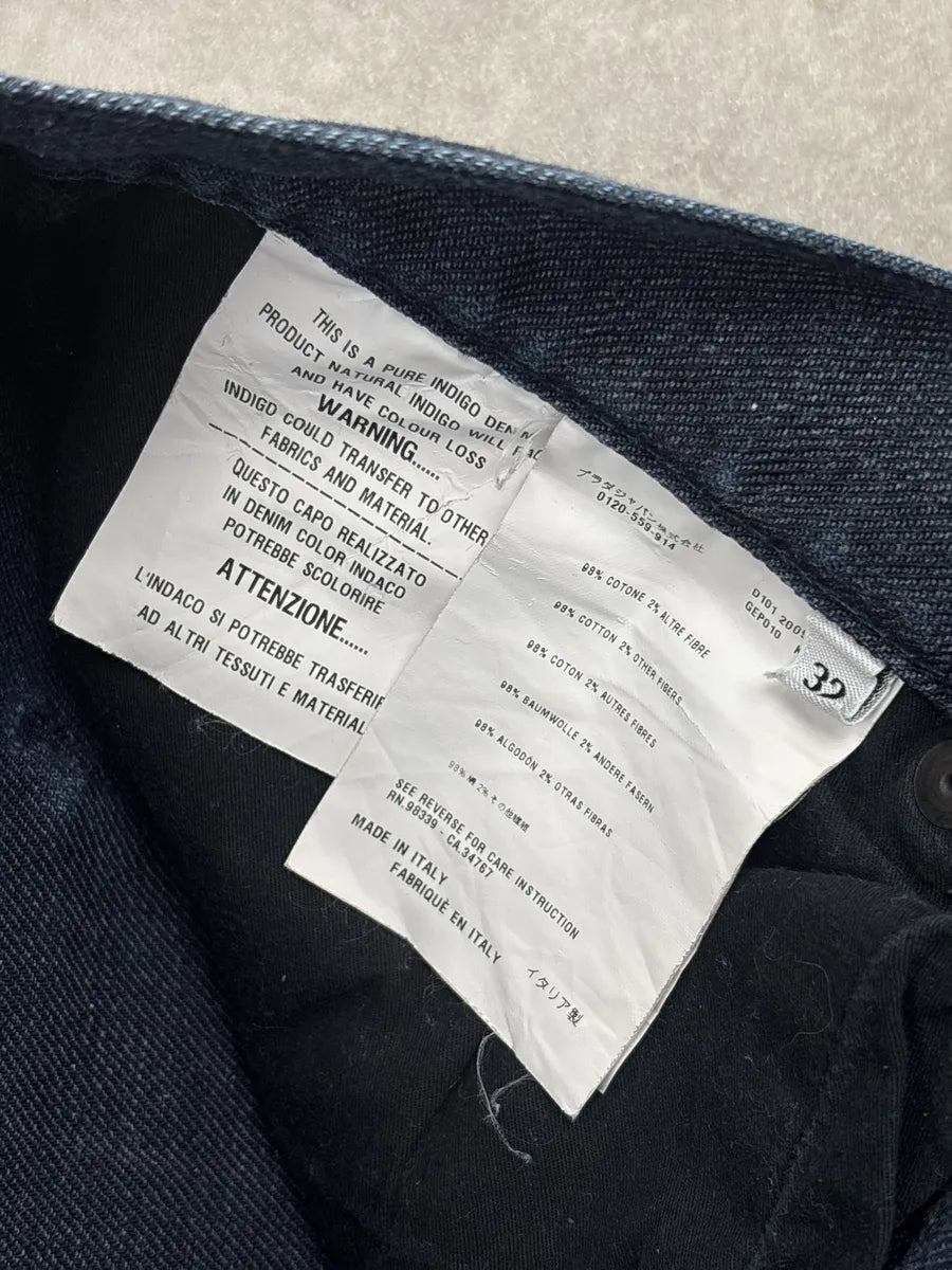 SS2009 Prada Dark Indigo Denim Tapered Slim Jeans mnAvpqCW 11
