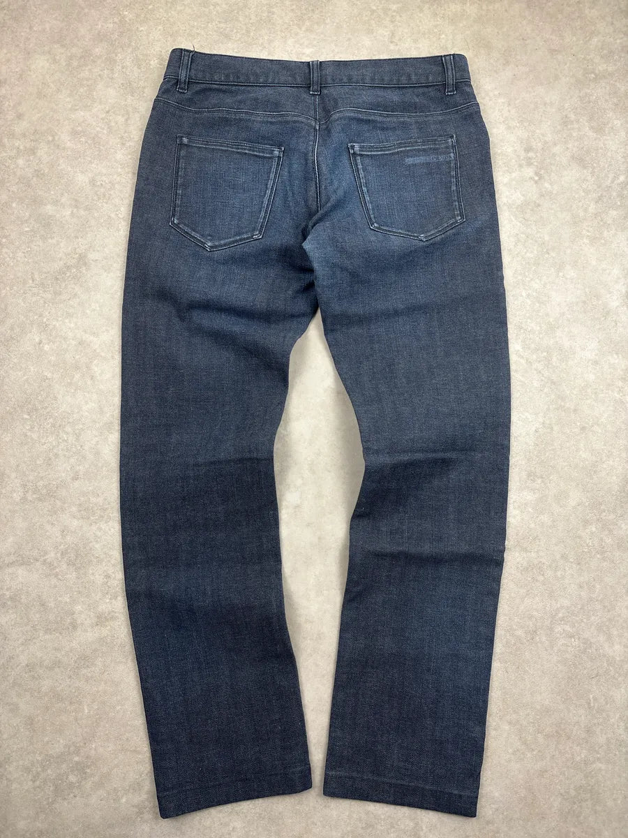 SS2009 Prada Dark Indigo Denim Tapered Slim Jeans mnAvpqCW 4