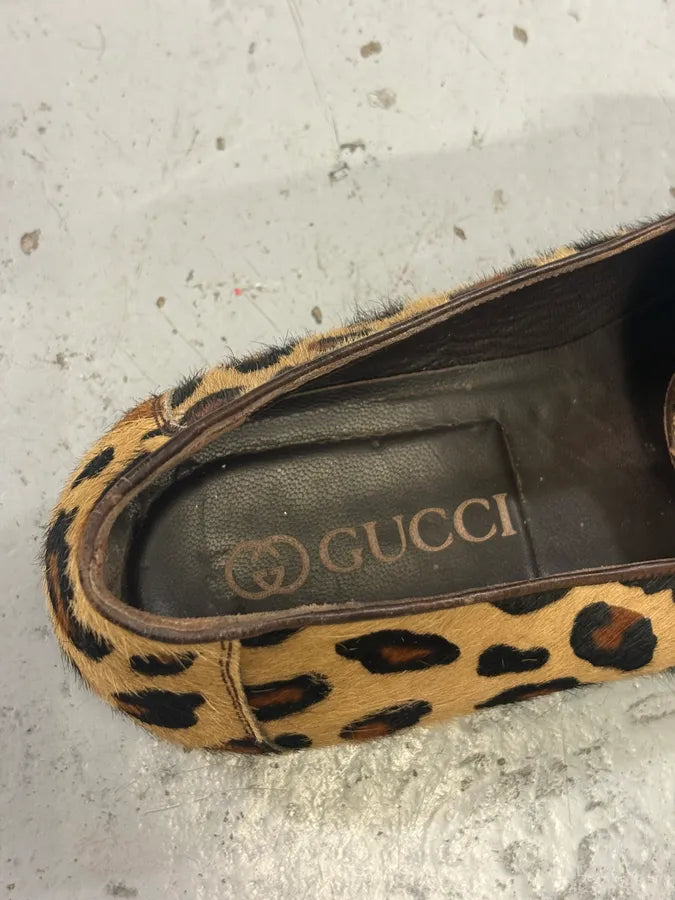 Gucci Leopard Pony Hair Loafers JrftAko 7