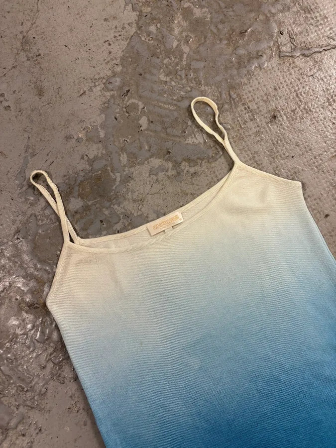 2000 Roberto Cavalli Blue Ocean Gradient Tank Top NIWsxrZ 2