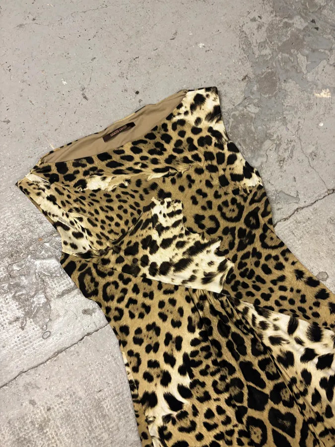 Roberto Cavalli Leopard Print Safari Dress yGAhkTY 2