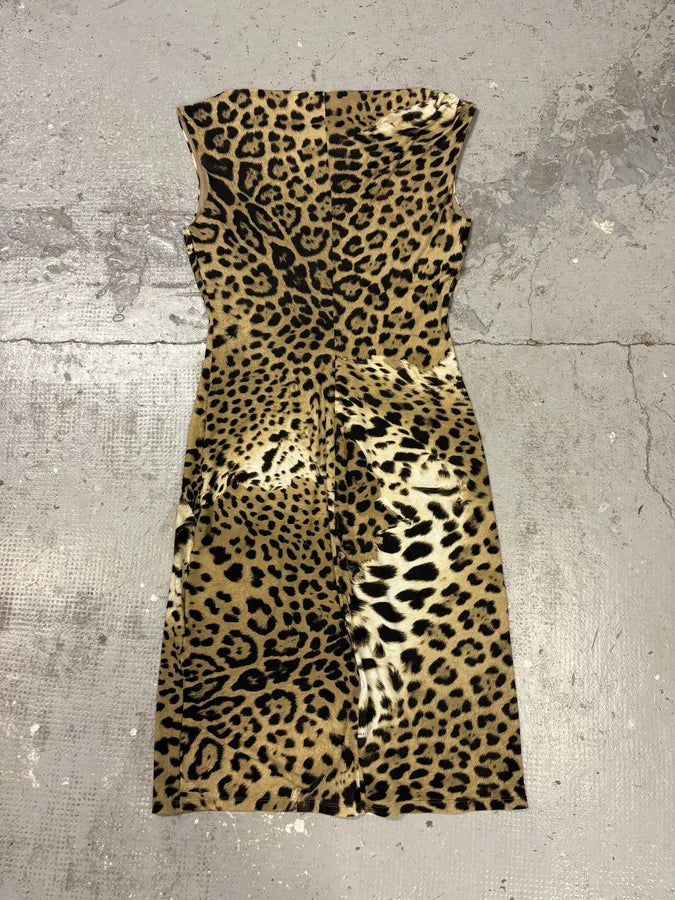 Roberto Cavalli Leopard Print Safari Dress yGAhkTY 3