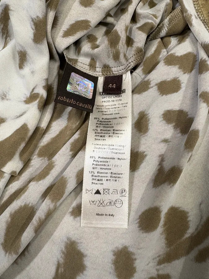 Roberto Cavalli Leopard Print Safari Dress yGAhkTY 5