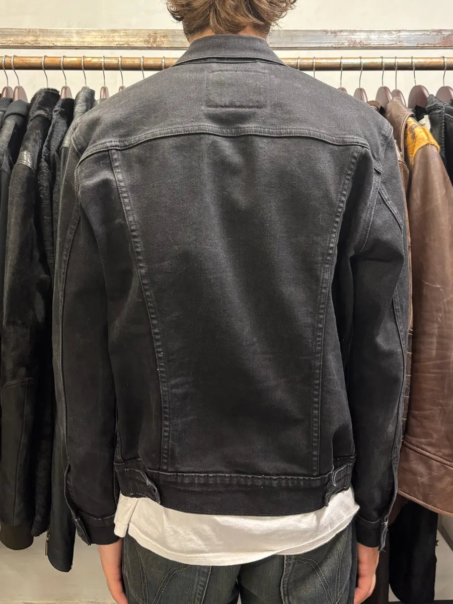 Levi’s Dark Grey Brut Buttoned Denim Jacket hFMmnVP 2