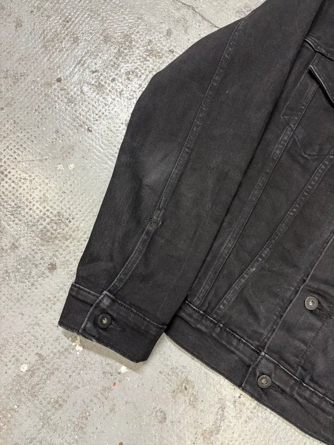 Levi’s Dark Grey Brut Buttoned Denim Jacket hFMmnVP 7