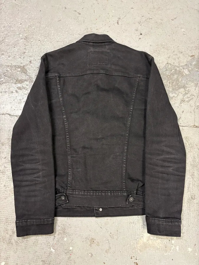 Levi’s Dark Grey Brut Buttoned Denim Jacket hFMmnVP 5