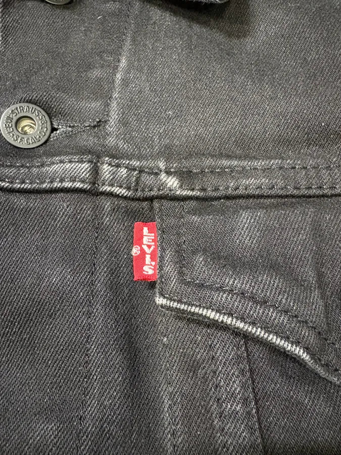 Levi’s Dark Grey Brut Buttoned Denim Jacket hFMmnVP 9