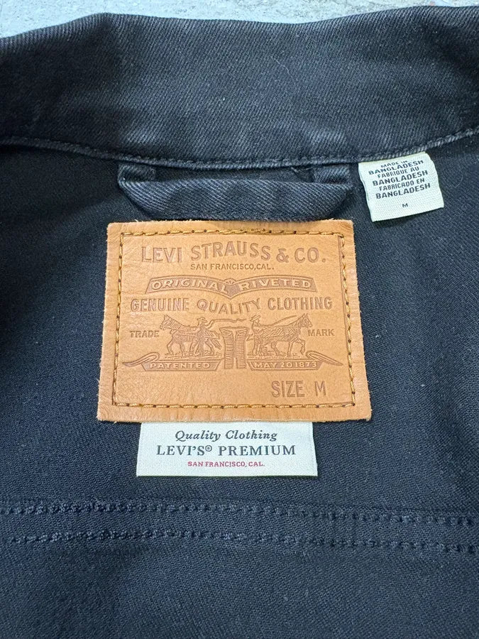 Levi’s Dark Grey Brut Buttoned Denim Jacket hFMmnVP 10