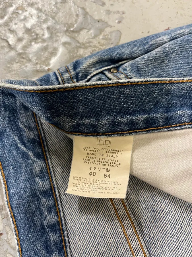 2000s Cavalli Blue Denim Faded Jeans uZXJSVs 9